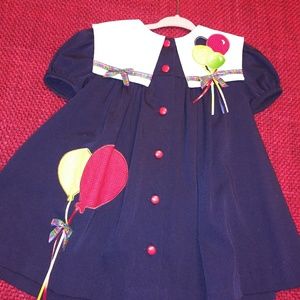 Naby blue 5t ballon dress